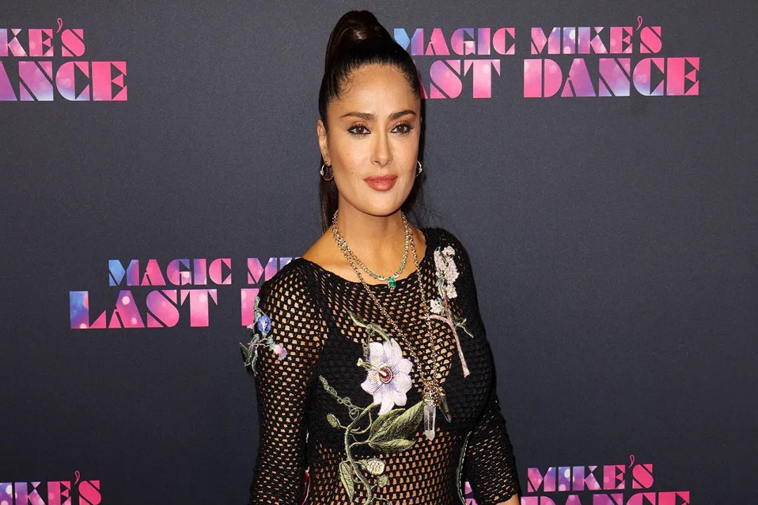 Actress Salma Hayek Admits She was "Nervous" to Wear a Transparent Dress at The Premiere of Her New Film, Don't Want to be "Sucking It In," as They Say